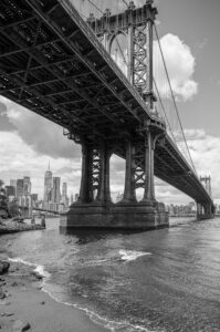 Manhattan Bridge in New York.